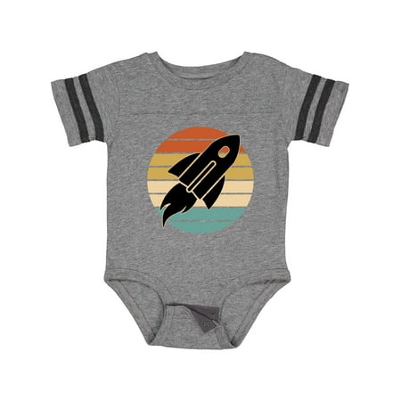 

Inktastic Space Rocket Retro Sunset Gift Baby Boy or Baby Girl Bodysuit