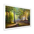 thumbnail image 2 of Designart 'Sunrise Glow Through The Awakening Fir Forest' Traditional Framed Art Print, 2 of 4