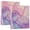 Soft Pink Purple Blue Marble, variant on Haosy Hardcover 3 Ring Binder 1.5 Inch Ring Decorative Binder Organizer for Home School Office, Pink Cow and Strawberry