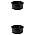 thumbnail image 1 of Wosthever Maceta Maceta Plantas suculentas Bandeja inferior engrosada Maceta de jardín Negro 2Conjunto, 1 of 6