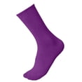 thumbnail image 2 of Viluyesy Big Girls Cotton Socks Ruffled Cuff Soft Breathable Mid-Calf Socks Casual Socks for Everyday Wear Purple Size 5-13Years, 2 of 6
