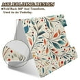 thumbnail image 2 of FORMRS A4 Clipboard Folder with Pen Holder Horizontal Foldable School Office Binder, Beige Whimsical Leaves, 2 of 9