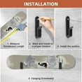 thumbnail image 5 of Horizontal Snowboard Wall Mount Clips, Snowboard Rack Wall Mount, Snowboard Mount Storage, Snowboard Display Wall Mount, 5 of 5