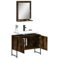 thumbnail image 4 of vidaXL Bathroom Cabinet Set Furniture Wall Mirror 2 Piece Engineered Wood, 4 of 11
