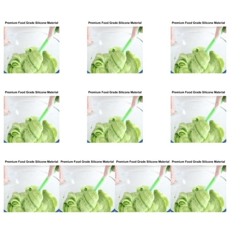 

10pcs Silicone Spatula Mini Translucent Heat-Resistant Scraper Baking Utensil Dishwasher Safe Yellow
