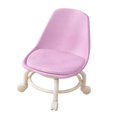 thumbnail image 4 of GUOOL Tabouret Roulant Bas avec Dossier Rotation 360 Degrés Petit Tabouret Roulant Confortable Rose, 4 of 9