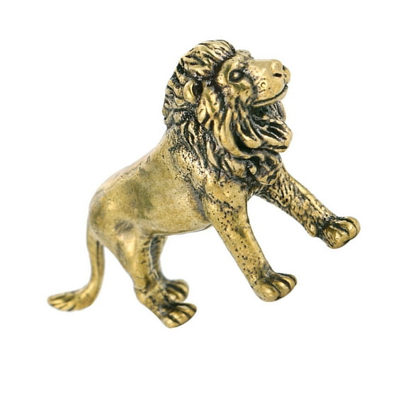 Raindrops  Tabletop Lion Decor Office Ornaments Decorations Man Golden