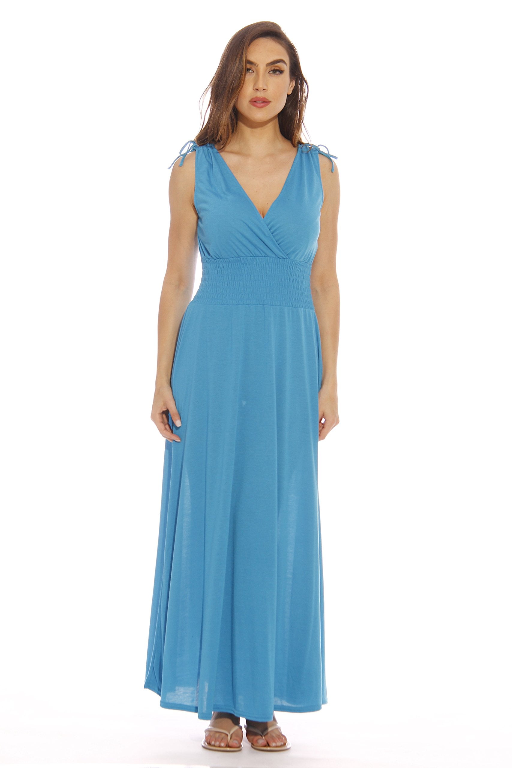 Just Love Maxi Dress / Summer Dresses for Women (Turquoise, Large)