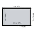 thumbnail image 2 of Miumaeov 130" Fixed Aluminum Frame Projector Screen White Glass Fiber Home Theatre HD TV Projection, 2 of 12