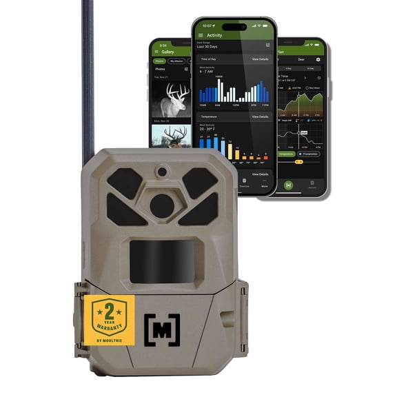 Moultrie Edge 3 PRO Cellular Trail Camera - 50MP Image Sensor - 1440p QHD Video with Audio - AI Buck Detection - GPS - 0.3s Trigger - No-Glow Flash