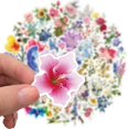 thumbnail image 4 of Ensemble de 50 Autocollants de Graffiti de Fleurs de Style Ins Oso de Fresa Autocollants Impermables 3-6 cm, 4 of 5