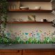 thumbnail image 5 of Plantillas de flores silvestres - 11 piezas reutilizables con diseños de flores, arbustos, hierbas, hojas, mariposas y libélulas para pintar en la pared, madera y decoración del hogar., 5 of 9