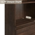 thumbnail image 4 of Towallmark 70" Tall Bookcase with 3 Drawers, Bookshelf w/ 3 Tier Open Shelves, Modern Deep Storage Book Shelf Storage Cabinet Organizer for Living Room Home Office, 4 of 8