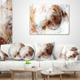 thumbnail image 4 of Designart Colored Smoke Brown - Abstract Throw Pillow - 18x18, 4 of 5