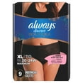 thumbnail image 6 of Always Discreet Boutique Incontinence Underwear, Maximum Protection, XL, Black, 9 Count, 6 of 11