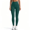 thumbnail image 7 of idosla 3D Compression Leggings for Women, High Waist Tummy Control Yoga Pants, Butt Lifting &Smooth Leggings (Dark Green, XXL), 7 of 7