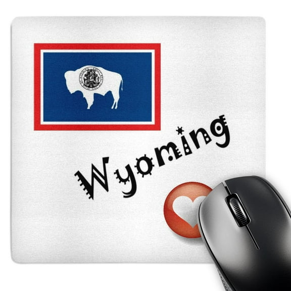 3dRose, I Love Wyoming, MousePad