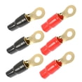thumbnail image 4 of HEANUJJ 3Pairs Assorted Color Brass Audio Wire Connectors Easy Install Speaker Cable Connector, 4 of 8