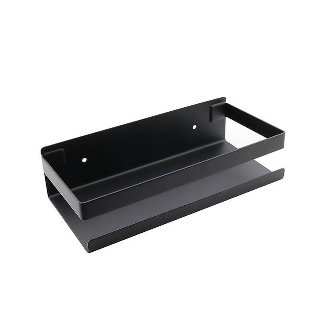 Estante de ducha y almacenamiento, muebles de baño de acero inoxidable negro
