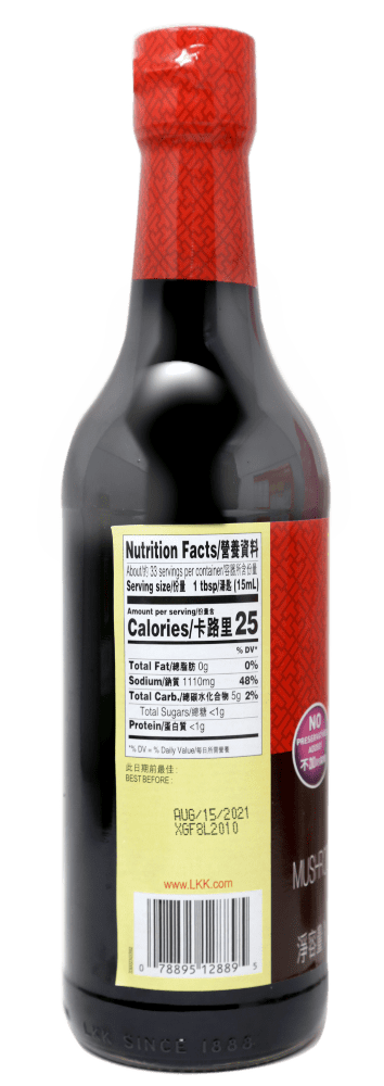 Lee Kum Kee Mushroom Flavored Dark Soy Sauce, 16.9 fl oz