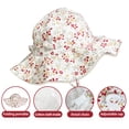 thumbnail image 2 of S-Girl Sombrero para el Sol de Ala Ancha Ajustable Sombrero de Protección Solar UPF 50 para Bebé Niña Niño Bebé Niños Niño Pequeño Unisex, 2 of 5