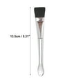 thumbnail image 4 of Unique Bargains 1 Pc Lightweight Flat Head Facial Mask Brush Black, Silver Tone, 4 of 5