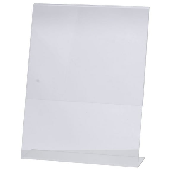 HUBERT® Acrylic Sign Holder Clear Vertical - 8 1/2"L x 11"H