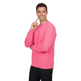 thumbnail image 3 of Gildan Mens Heavy Blend Crewneck Sweatshirt Soft Fleece Sweater 8oz 50/50 Cotton/Polyester, Safety Pink S, 3 of 5