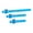Blue, variant on 3pcs Aluminum Woodworking Rulers with Slide Stop Precision Pocket Ruler Metal T Track Ruler Square Ruler Inch and Metric Marking Measuring Scribing Ruler