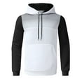 thumbnail image 4 of CAICJ98 Men'S Fashion Hoodies & Sweatshirts Mens Hoodies Pullover, Sweatshirts for Men, Mens sweatshirt with Front Pockets White,L, 4 of 4