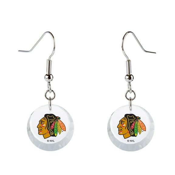 Women's Swarovski Chicago Blackhawks Team Logo Earrings