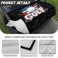 thumbnail image 6 of Whosucclay American Flag Golf Themed Graphic Print Towel Cover, Breathable Anti-Slip Elastic Protector for Club Car EZGO Yamaha, 52.36"x 32.28", 6 of 7