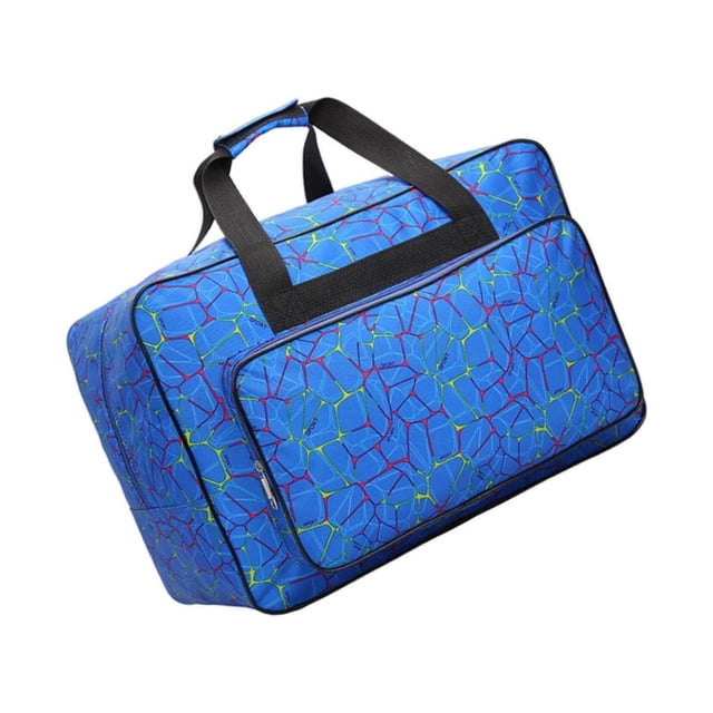 Multi-Function Sewing Machine Storage Bag Dust Cover Luggage Bags Sewer Handbag Holder Blue