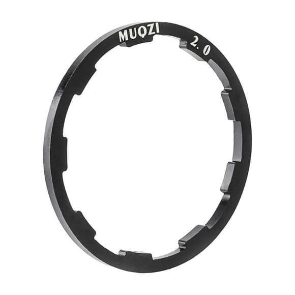 Almencla Lightweight Flywheel Cassette Washer, Hub Spacer Freehub Bottom Bracket, 2mm Black