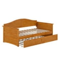 thumbnail image 6 of AFI Acadia Wood Twin Size Daybed Frame with Twin Trundle, Light Toffee, 6 of 13