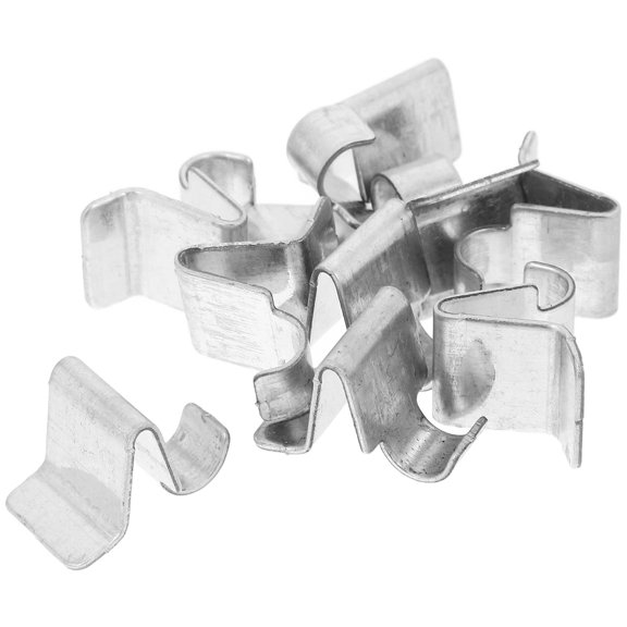 Hemoton 10pcs Adjustable Metal Shelf Clips Cabinets Heavy Duty Shelf Support Clips Shelving Brackets Clips For Kitchen Bookcase Cabinet Shelf Brackets