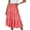 Red, variant on Hurxie Long Skirts for Women Summer Boho Beach Vacation Clothes Pleated High Waisted Flowy Maxi Skirt with Pockets Hot Pink,L