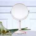 thumbnail image 5 of Makeup Mirror under $5! Yannianjz Double Sided Makeup Mirror with Stand, 3X Magnification Vanity Mirror for Bathroom, Portable Cosmetic Mirror for Travel Desk, 5 of 8
