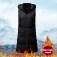 thumbnail image 4 of Black and Friday Deals Clearance Turilly Women Coats Winter Jacket on Sale Women Warm Pocket Vest Coat Long Jacket Winter Sleeveless Down Parkas, 4 of 6