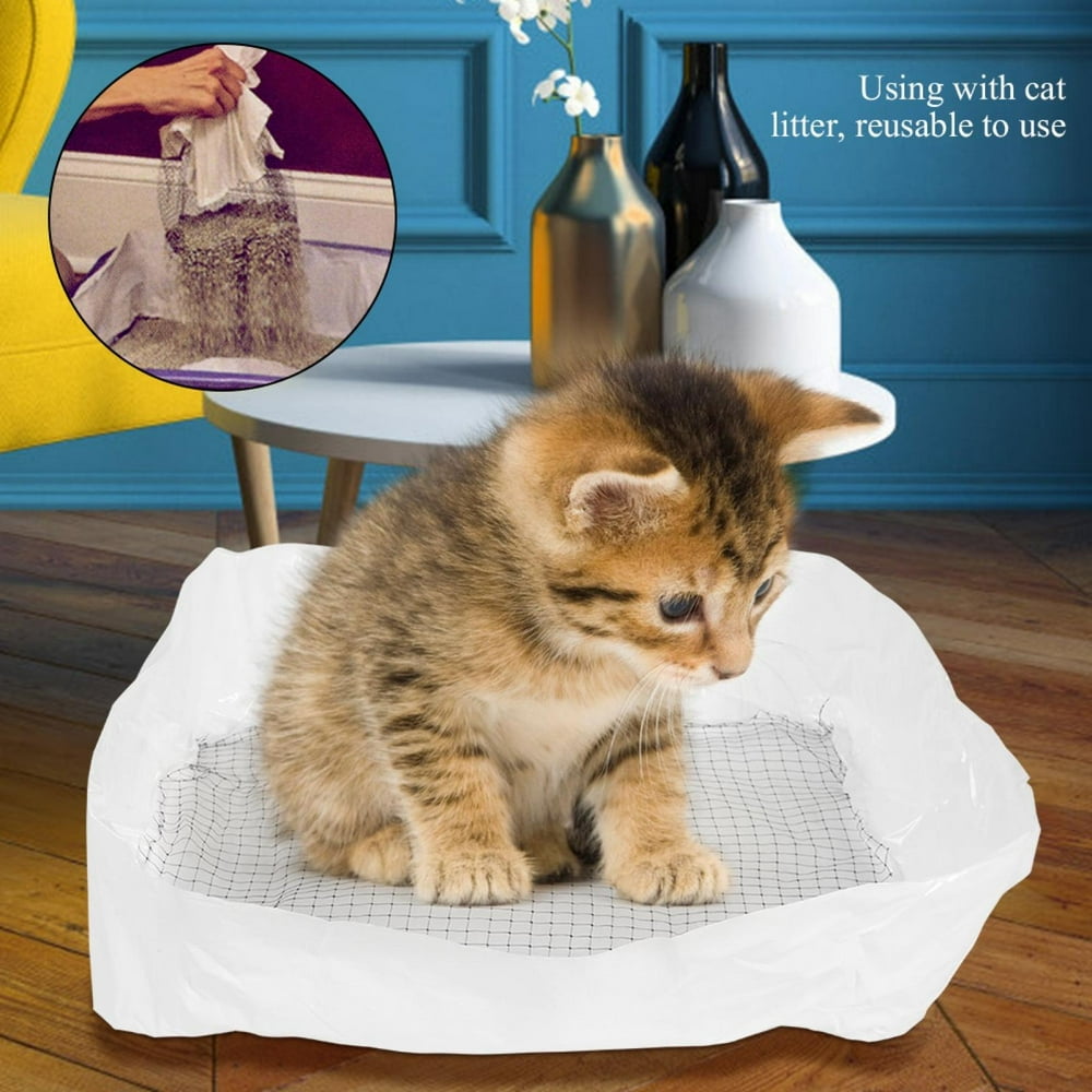 OTVIAP Cat Litter Box,10Pcs/set Cat Litter Box Liner Tray Reusable