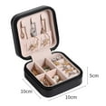 thumbnail image 5 of Dengjunhu Small Jewelry Box, Travel Portable Jewelry Case for Ring, Pendant, Earring, Necklace, Bracelet Organizer Storage Holder Boxes(Pink/Mint Green/Black/White), 5 of 7