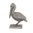 thumbnail image 6 of 5" x 13" Gray Polystone Textured Pelican Sculpture, by DecMode, 6 of 9