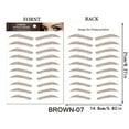 thumbnail image 3 of Xihbxyly Pegatinas para Cejas, Parches de Tatuajes Impermeables Simulados, Solución de Belleza Temporal Ecológica, Perfectas para Cejas Dispersas o Irregulares, Realzan Los Rasgos Faciales, Ideales p, 3 of 3