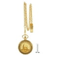 thumbnail image 6 of American Coin Treasures Gold-Layered Statue of Liberty Commemorative Half Dollar Men's Pocket Watch, 6 of 6