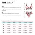 thumbnail image 4 of Kdxio Makeup Print Women's 2 Piece High Waisted Wrap Spaghetti Strap Summer Swimsuit Bikini Set-Large, 4 of 7