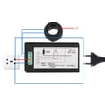 thumbnail image 3 of AC Voltmeter, Overload Alarm Voltage Meter Backlight Electrical Parameter AC80-260V + CT  For Indoor Use, 3 of 8