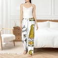 thumbnail image 4 of Salouo Gnome Sweet Honey Print Women's Pajama Pants Casual Loose Sweatpants PJs Flowy Pants Drawstring Palazzo for Women Wide Leg Pants Lounge Pajama -Medium, 4 of 8