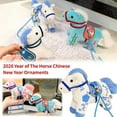 thumbnail image 4 of 2026 Year of The Horse New Year Ornaments Spring Festival Horse Year Plush Figurine Chinese Mascot Stuffed Animal,2026 Lunar New Year Bag Car Hanging Ornament, 4 of 9