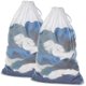 thumbnail image 1 of Bolsa de lavandería - Redes de lavado Bolsa de lavandería-Bolsas de lavandería para proteger la ropa de lavado a máquina - Juego de 2 - Blanco, 1 of 2