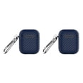 thumbnail image 3 of Kearding Estuche para auriculares Fibra de carbono Auriculares Bluetooth Funda protectora de silicona Reemplazo para 1 2 Type4 NO4, 3 of 6